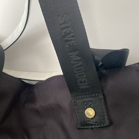 Steve Madden XL Sports / Travel 2 ways bag Black & White NWOT - Picture 8 of 13